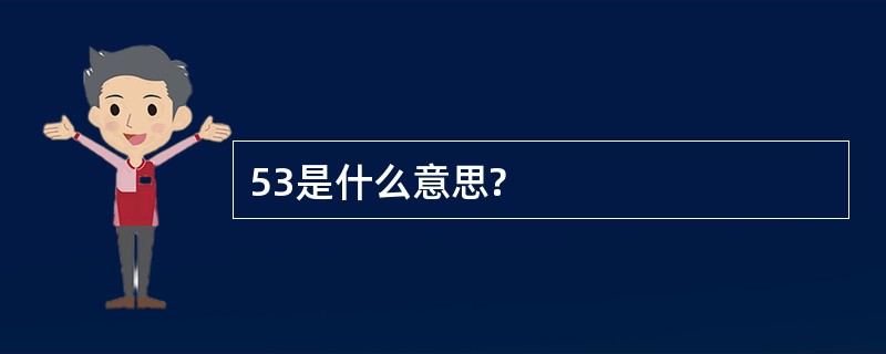 53是什么意思?