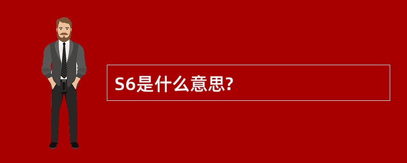 S6是什么意思?