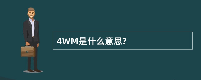 4WM是什么意思?