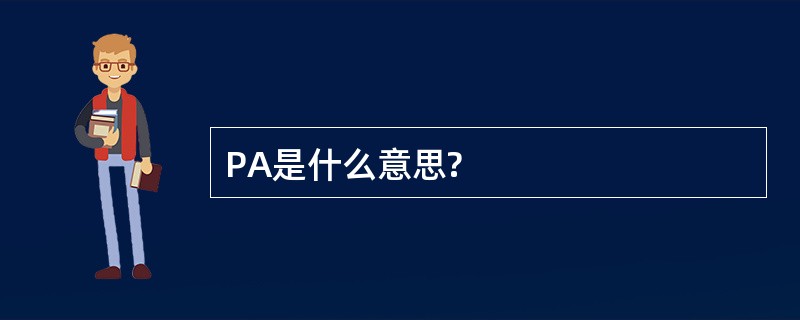 PA是什么意思?