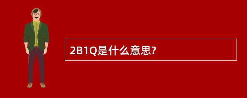 2B1Q是什么意思?