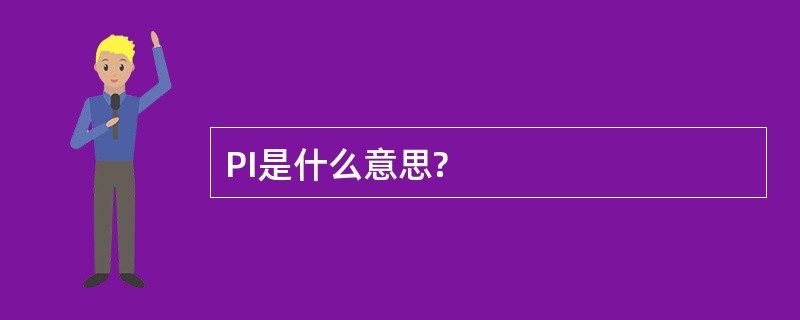 PI是什么意思?