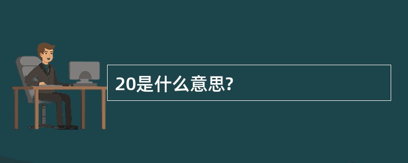 20是什么意思?