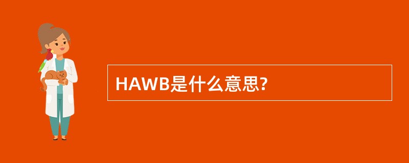 HAWB是什么意思?