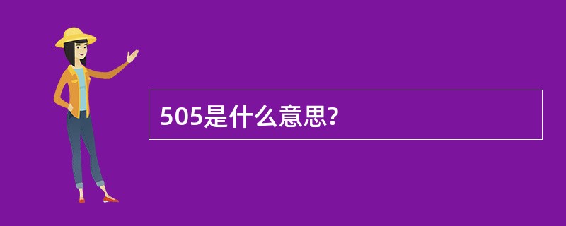 505是什么意思?