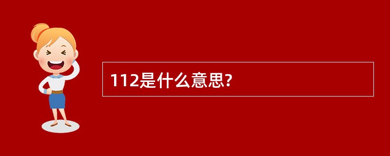 112是什么意思?