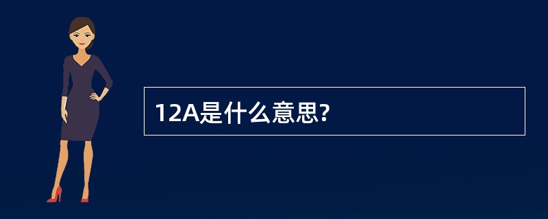 12A是什么意思?