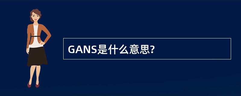 GANS是什么意思?