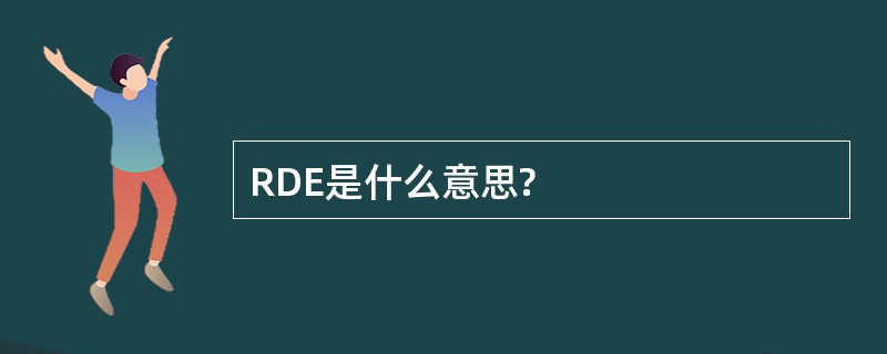 RDE是什么意思?