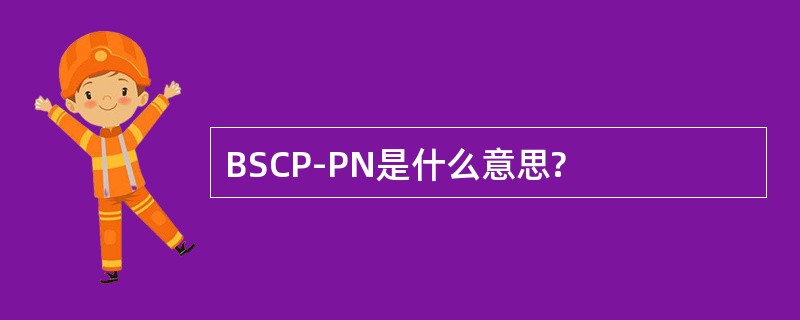 BSCP-PN是什么意思?