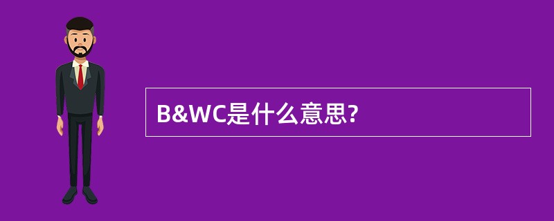 B&amp;WC是什么意思?