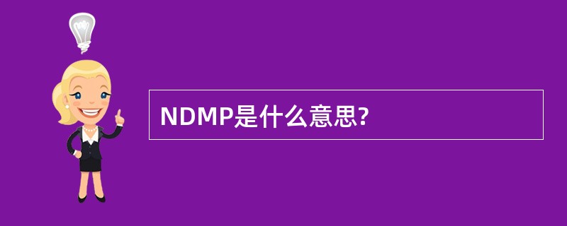 NDMP是什么意思?