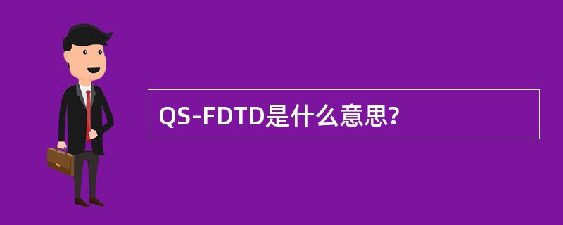 QS-FDTD是什么意思?