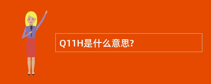 Q11H是什么意思?