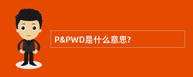 P&amp;PWD是什么意思?