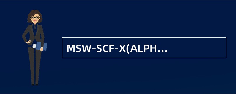 MSW-SCF-X(ALPHA)是什么意思?