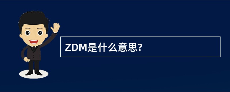 ZDM是什么意思?