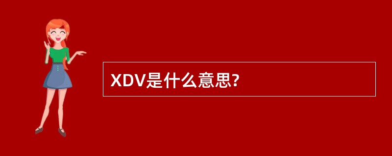 XDV是什么意思?