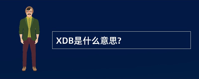 XDB是什么意思?