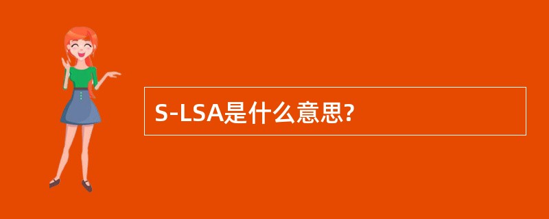 S-LSA是什么意思?