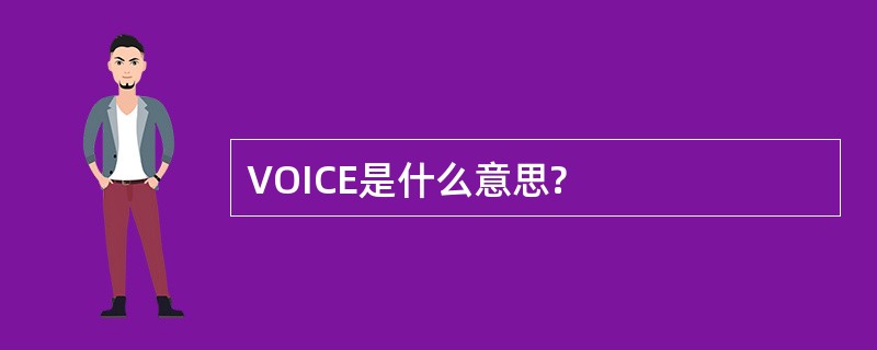 VOICE是什么意思?