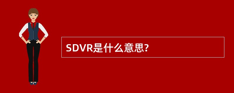 SDVR是什么意思?