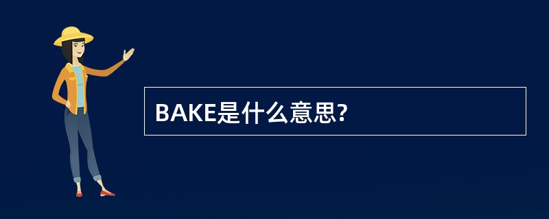 BAKE是什么意思?