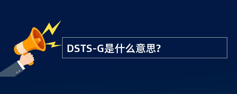 DSTS-G是什么意思?