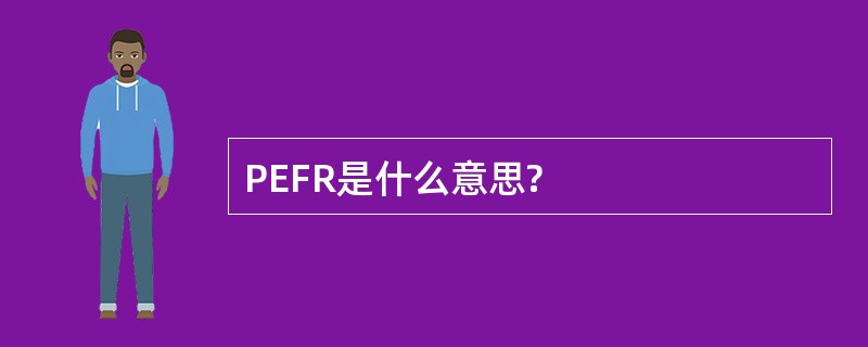 PEFR是什么意思?