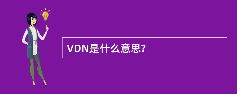 VDN是什么意思?