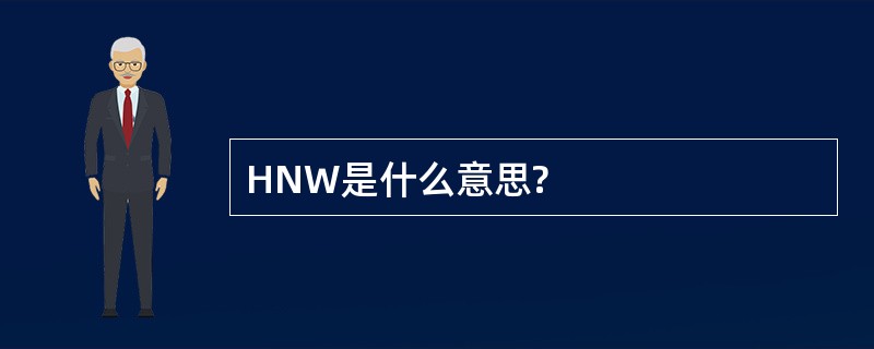 HNW是什么意思?