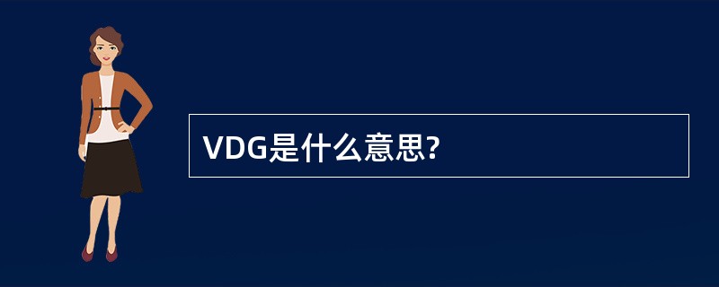 VDG是什么意思?