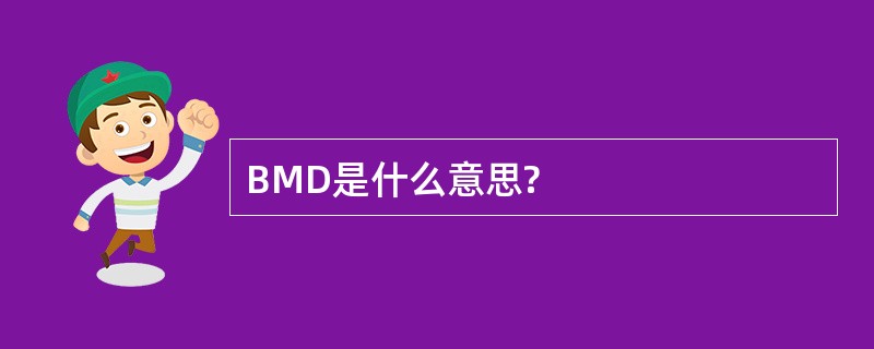 BMD是什么意思?