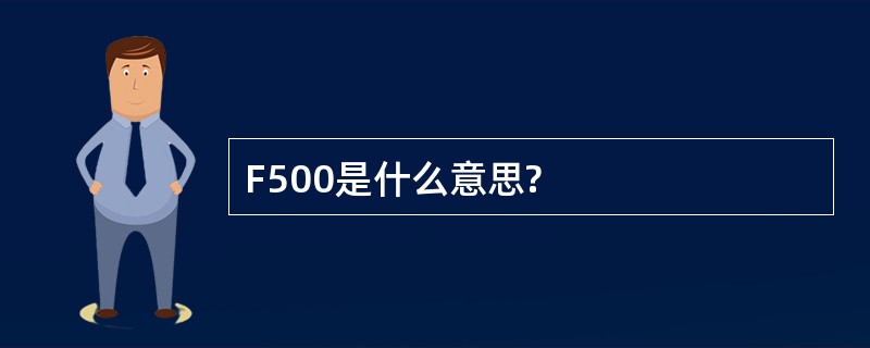 F500是什么意思?