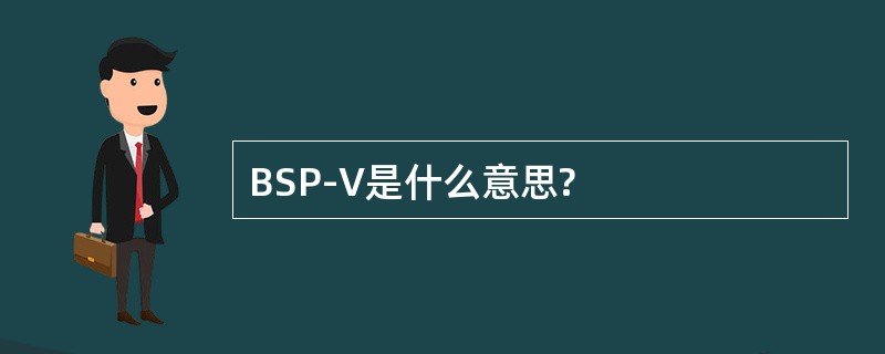 BSP-V是什么意思?