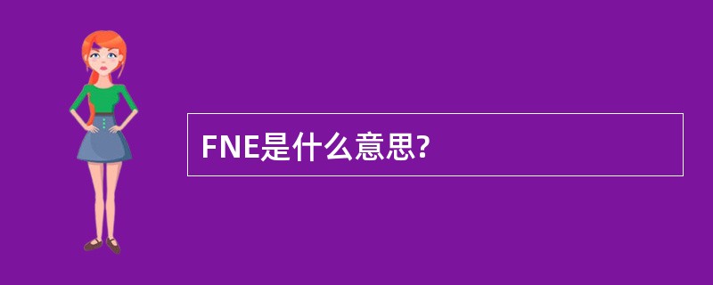 FNE是什么意思?