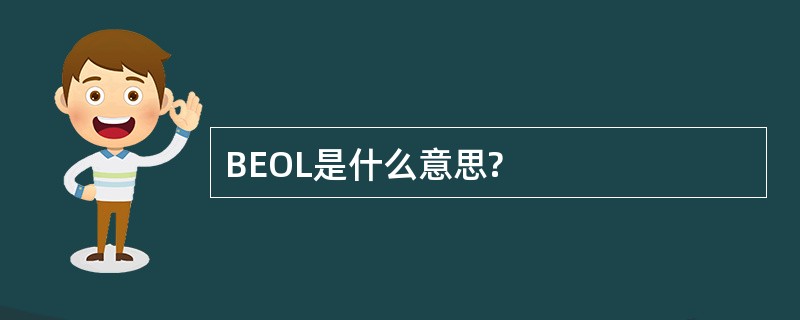 BEOL是什么意思?