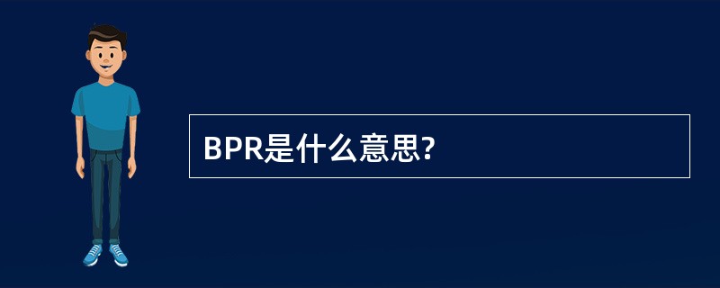 BPR是什么意思?