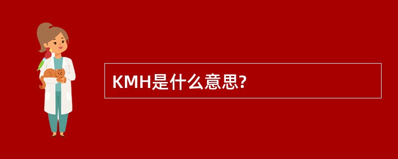 KMH是什么意思?