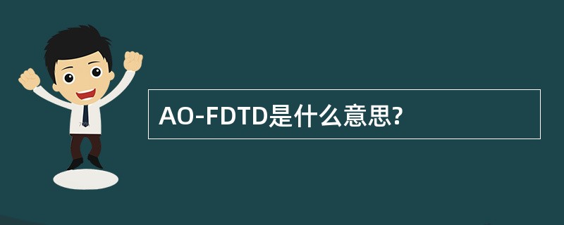 AO-FDTD是什么意思?