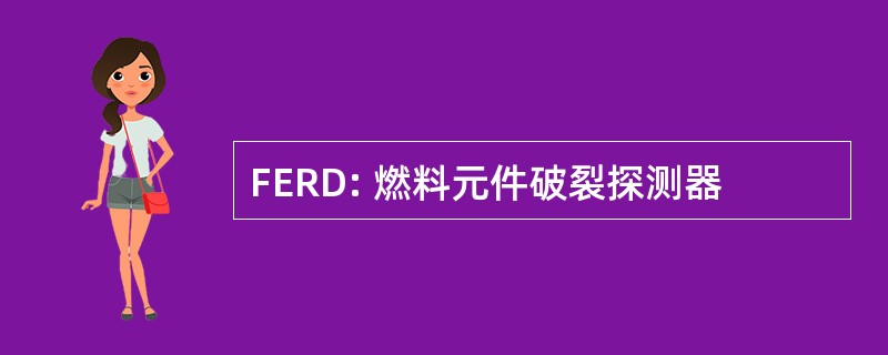 FERD: 燃料元件破裂探测器