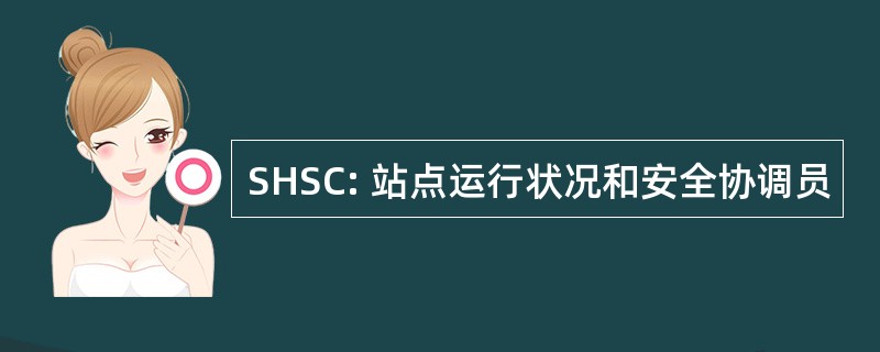 SHSC: 站点运行状况和安全协调员