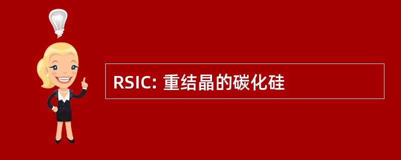 RSIC: 重结晶的碳化硅