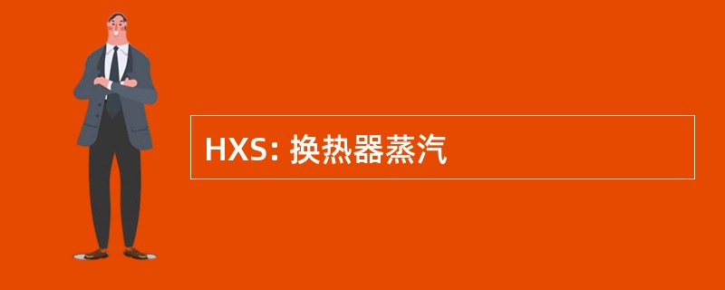 HXS: 换热器蒸汽