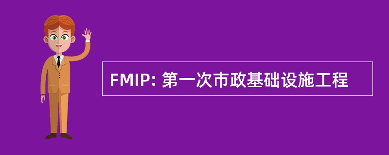 FMIP: 第一次市政基础设施工程