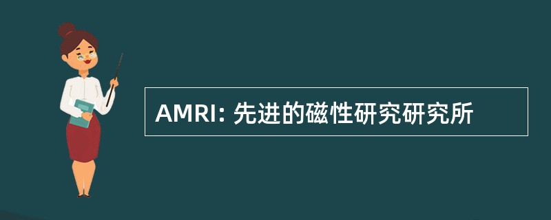 AMRI: 先进的磁性研究研究所