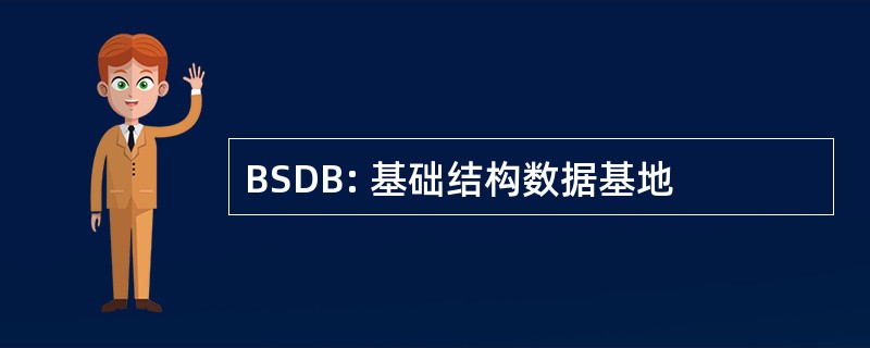 BSDB: 基础结构数据基地