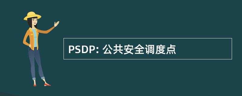 PSDP: 公共安全调度点