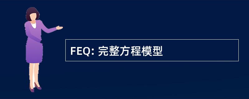 FEQ: 完整方程模型