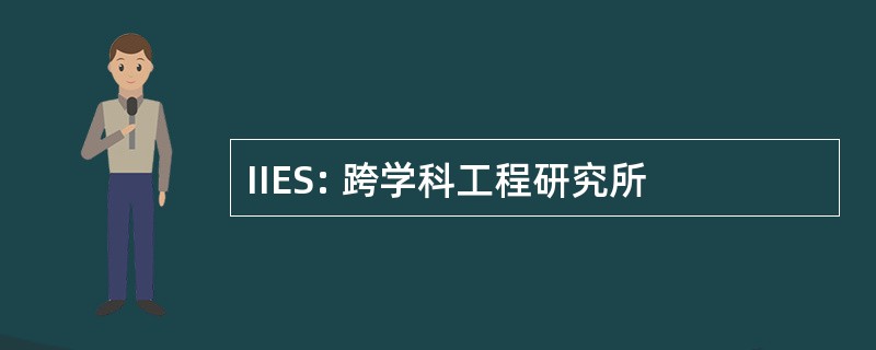 IIES: 跨学科工程研究所